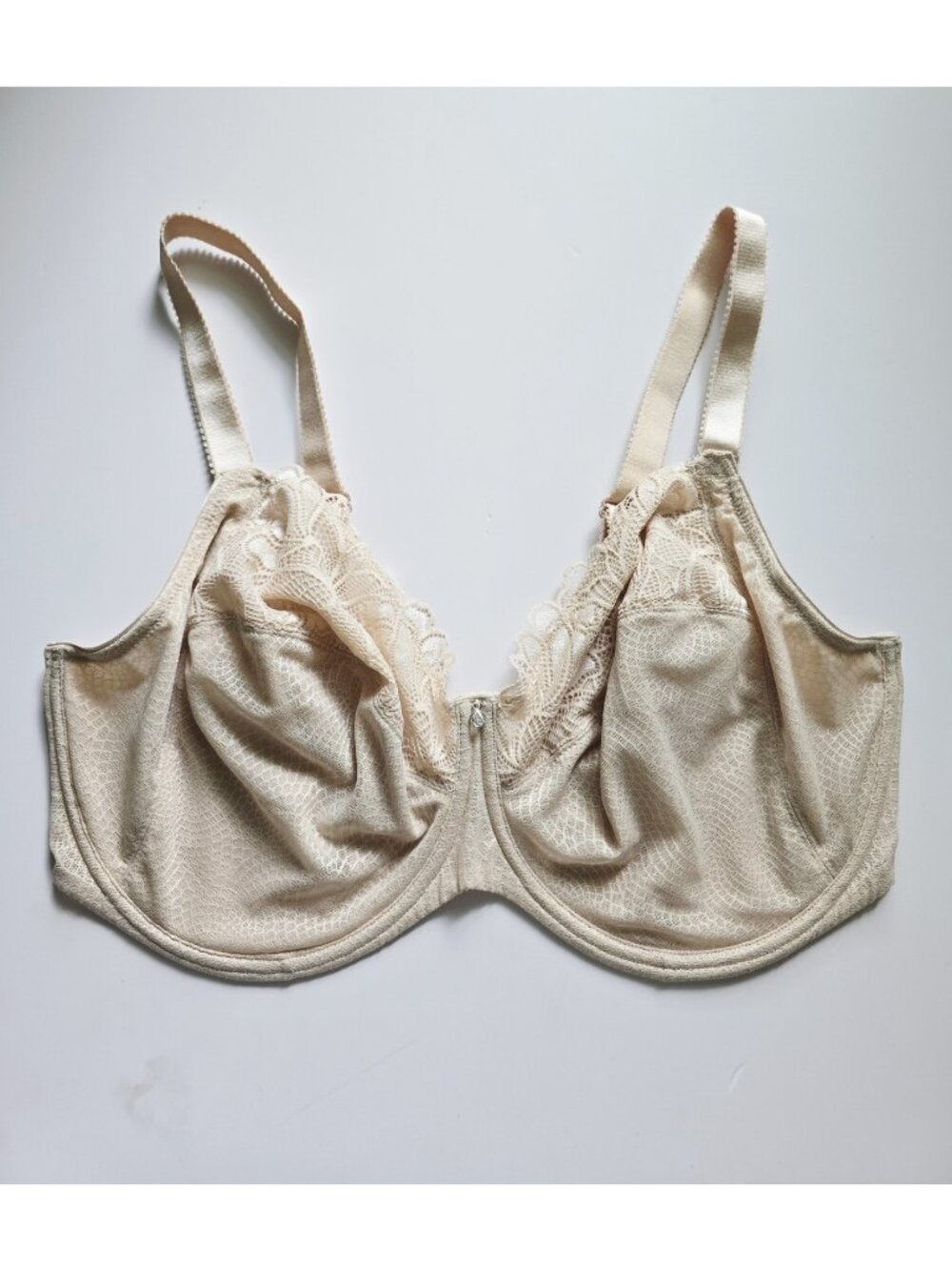 Fantasie Memoir Full Coverage Figure Underwire Unpadded Bra 40I Beige Lace